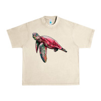 Sandshell sea turtle pink glitter Urban Heavy Tee - Artiststas
