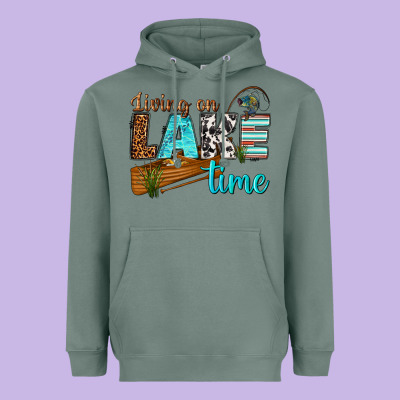 Heavyweight Hoodie living on lake time