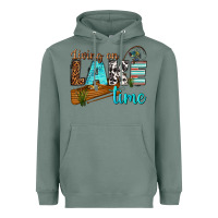Sage living on lake time Heavyweight Hoodie - texasbilliewilder