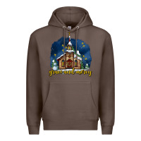 Coffee Christmas church and snow grace and mercy Premium Hoodie - AdoDesignShop
