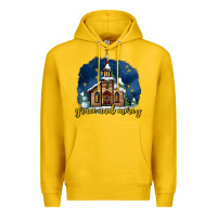 Lemon Christmas church and snow grace and mercy Premium Hoodie - AdoDesignShop