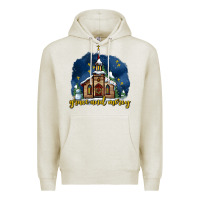Oatmeal Heather Christmas church and snow grace and mercy Premium Hoodie - AdoDesignShop