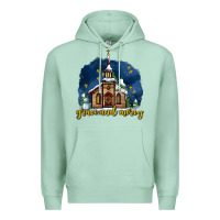 Seafoam Christmas church and snow grace and mercy Premium Hoodie - AdoDesignShop