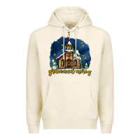 Tofu Christmas church and snow grace and mercy Premium Hoodie - AdoDesignShop