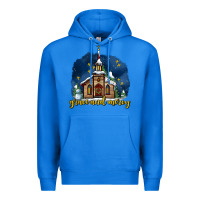 True Royal Christmas church and snow grace and mercy Premium Hoodie - AdoDesignShop