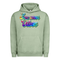 Pigment Oil Green summer vibes Urban Hoodie - JahusDesignShop