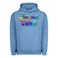 Pigment Pebble Blue summer vibes Urban Hoodie - JahusDesignShop