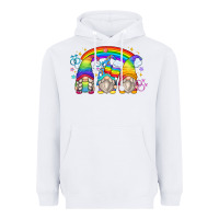 White lgbt gnomes Heavyweight Hoodie - Zillion Design Studio