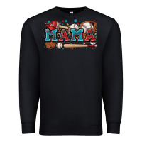 Black mama baseball Premium Sweatshirt - Zillion Design Studio