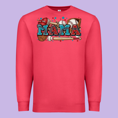 Mama Baseball Premium Sweatshirt Designed By Zillion Design Studio
