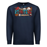 Navy mama baseball Premium Sweatshirt - Zillion Design Studio