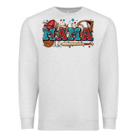 Oatmeal Heather mama baseball Premium Sweatshirt - Zillion Design Studio