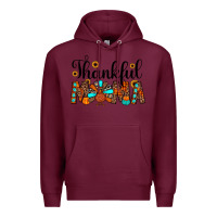 Burgundy thankful mama Premium Hoodie - JahusDesignShop