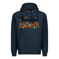 Navy thankful mama Premium Hoodie - JahusDesignShop