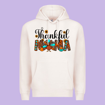 Thankful Mama Premium Hoodie Designed By Jahusdesignshop