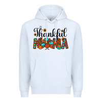 White thankful mama Premium Hoodie - JahusDesignShop