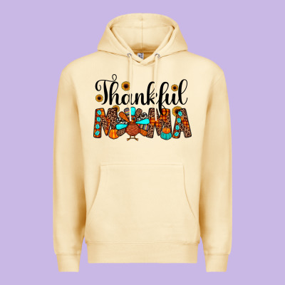 Thankful Mama Premium Hoodie Designed By Jahusdesignshop