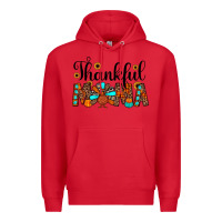 Red thankful mama Premium Hoodie - JahusDesignShop