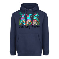 Navy jesus is my anchor gnomes Heavyweight Hoodie - Zillion Design Studio
