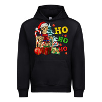 Black Christmas ho ho ho skeleton Urban Hoodie - AdoDesignShop