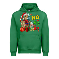 Emerald Christmas ho ho ho skeleton Urban Hoodie - AdoDesignShop