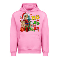 Fuchsia Pink Christmas ho ho ho skeleton Urban Hoodie - AdoDesignShop