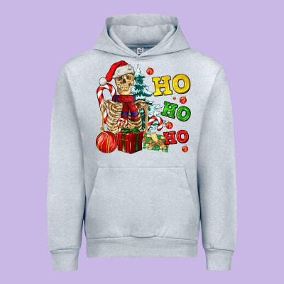 Christmas Ho Ho Ho Skeleton Urban Hoodie Designed By Adodesignshop
