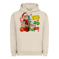 Pigment French Oak Christmas ho ho ho skeleton Urban Hoodie - AdoDesignShop