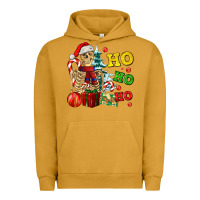 Pigment Peanut Butter Christmas ho ho ho skeleton Urban Hoodie - AdoDesignShop