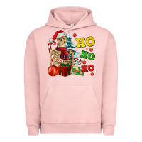 Pigment Salmon Christmas ho ho ho skeleton Urban Hoodie - AdoDesignShop