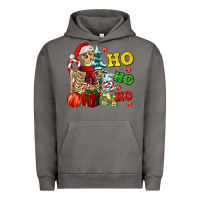 Pigment Tornado Christmas ho ho ho skeleton Urban Hoodie - AdoDesignShop