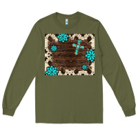 Army Green gemstone cross mousepad Long Sleeve Tee - BarkalooDesign
