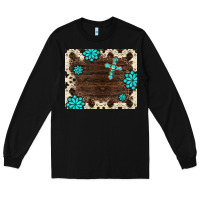 Black gemstone cross mousepad Long Sleeve Tee - BarkalooDesign