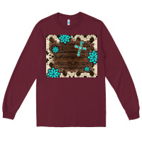 Burgundy gemstone cross mousepad Long Sleeve Tee - BarkalooDesign