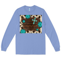 Colony Blue gemstone cross mousepad Long Sleeve Tee - BarkalooDesign