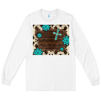 White gemstone cross mousepad Long Sleeve Tee - BarkalooDesign