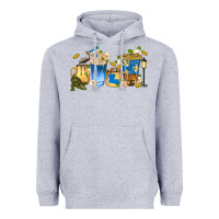 Heather Grey louisiana coffee cups Heavyweight Hoodie - texasbilliewilder