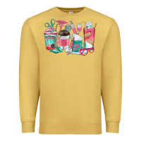 Antique Gold nurse coffee cups Premium Sweatshirt - texasbilliewilder