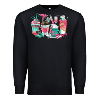 Black nurse coffee cups Premium Sweatshirt - texasbilliewilder