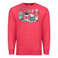 Cardinal nurse coffee cups Premium Sweatshirt - texasbilliewilder