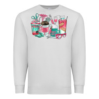 Dove Grey nurse coffee cups Premium Sweatshirt - texasbilliewilder