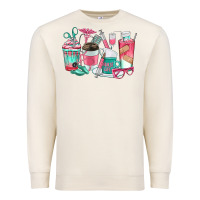 Sandshell nurse coffee cups Premium Sweatshirt - texasbilliewilder
