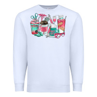 White nurse coffee cups Premium Sweatshirt - texasbilliewilder