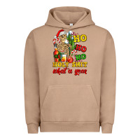 Pigment Burro Christmas ho ho ho holy shit what a year skeleton Urban Hoodie - AdoDesignShop