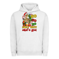 Pigment Lunar Rock Christmas ho ho ho holy shit what a year skeleton Urban Hoodie - AdoDesignShop