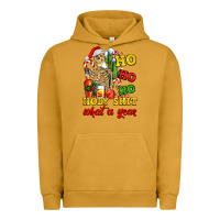 Pigment Peanut Butter Christmas ho ho ho holy shit what a year skeleton Urban Hoodie - AdoDesignShop