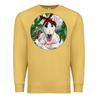 Antique Gold bull terrier and farm Premium Sweatshirt - RanaPortraitStore