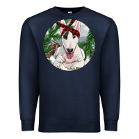 Navy bull terrier and farm Premium Sweatshirt - RanaPortraitStore