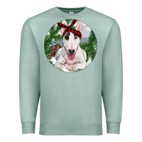 Seafoam bull terrier and farm Premium Sweatshirt - RanaPortraitStore