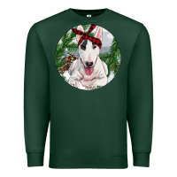 Sports Green bull terrier and farm Premium Sweatshirt - RanaPortraitStore